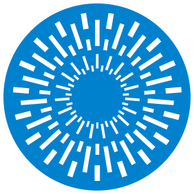 Circular Token Blue with white stripes