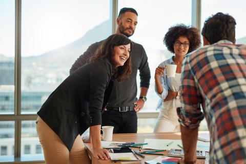 Person Leading a Meeting