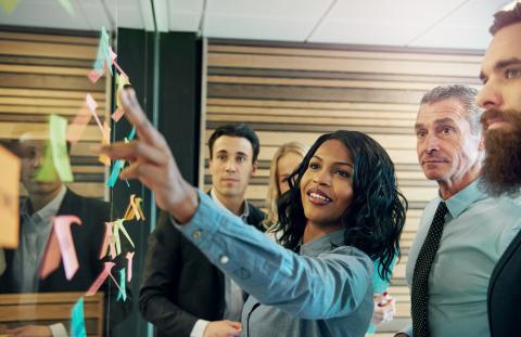 Person Leading a Meeting