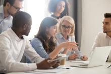Person Leading a Meeting
